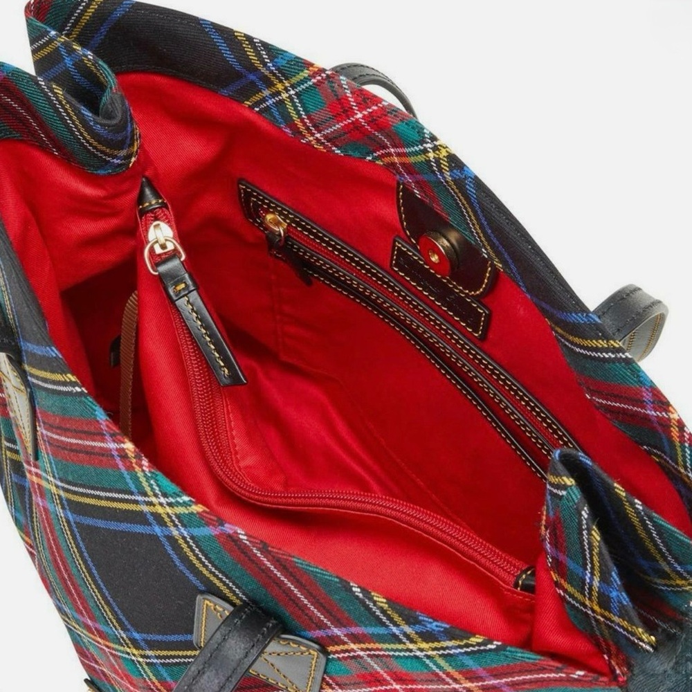 DOONEY & BOURKE, Women's Tartan Victoria Leather Tote Bag - Picture 8 of 16
